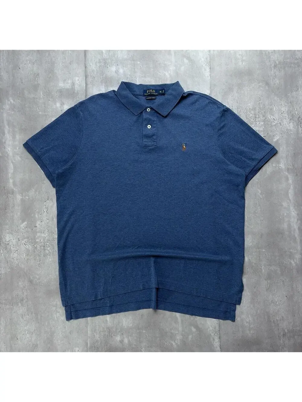 Y2K Navy Polo Ralph Lauren Logo Polo Shirt